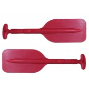 2x Telescopic RED Emergency Boat Paddles / oars